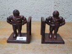 Michelin figural bookends **