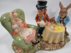 A Beswick limited edition Alice in Wonderland tableau figure 
