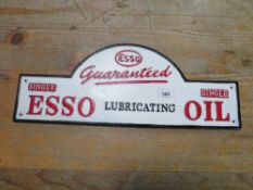 Domed Esso plaque**