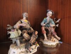 Two Capodimonte figures