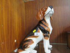 A fireside Beswick model of a beagle