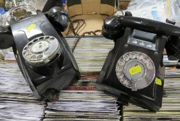 Two Bakelite phones