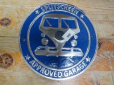 VW split screen plaque**