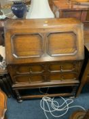 An oak barleytwist bureau