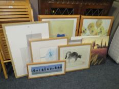 A large selection of modern wall prints