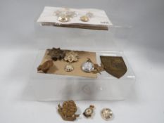 A collection of military badges