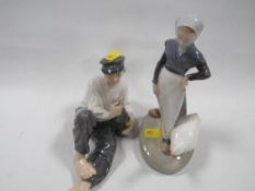 Two Royal Copenhagen figurines