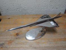 An aluminium Concord model **