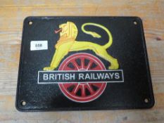 A British Railways lion plaque**