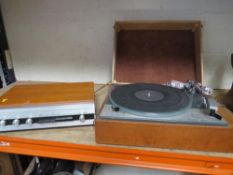A Goldring Lenco record deck and Wharfedale Linton tuner