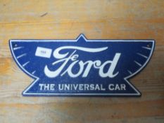 An old cast Ford plaque**