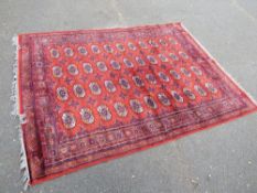 A red Boukhara rug - approx. 230 x 170 cm