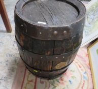 A vintage Bass brewers Burton bound beer keg