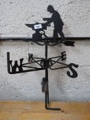 A blacksmith weathervane **
