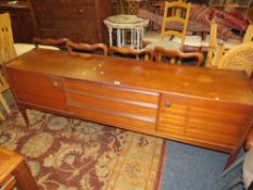 A Younger Ltd mid-century teak sideboard W 198 cm