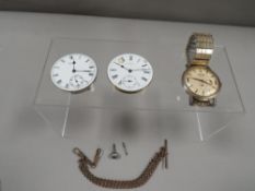 Gents Thussy wristwatch, watch movements etc