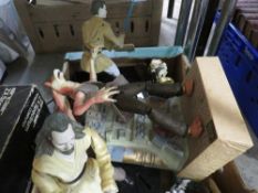A mixed box of Star Wars items