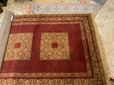 Two modern woollen rugs