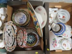 Four trays of ceramics to include Paragon tea ware