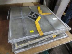 A quantity of leaded light window glass inserts