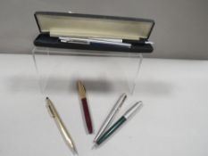 Two boxes of assorted vintage pens