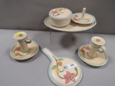 A Sylvac dressing table set