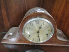 An inlaid mantle clock A/F