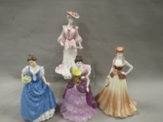 Four Coalport figurines to include 