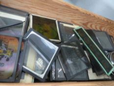 Circa 249 antique magic lantern slides, subjects include military, castle, churches etc