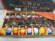 A set of vintage Klimax oriental design Christmas tree lights in original box