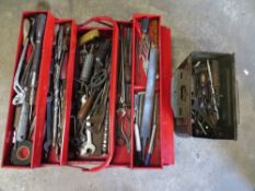 Two tool boxes and contents