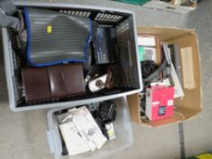 A quantity of assorted camera equipment etc