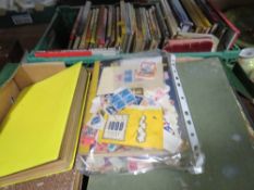 Two trays of ephemera to include stamps and postcards