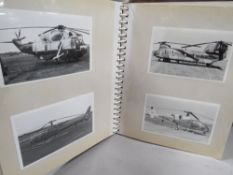 An album of mainly military helicopter photographs