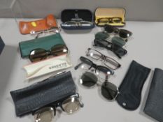 A selection of assorted eyewear to include sunglasses