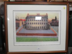 Mackenzie Thorpe ‘All the world is playing’ coloured limited edition print No 524/550 42.5 x 59 cm