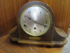 A vintage mantle clock