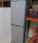 A Hotpoint silver fridge / freezer - House Clearance
