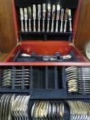 A part double layer canteen of cutlery