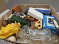 A tray of assorted collectables to include cigarette lighters etc