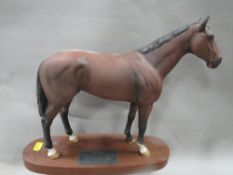 A Beswick figure of a horse on plinth -Nijinsky