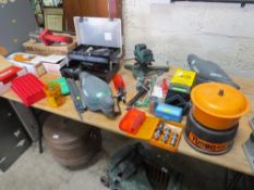 A selection of shooting/gun ammunition related equipment