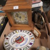 A tray of clocks to include a Metamec example