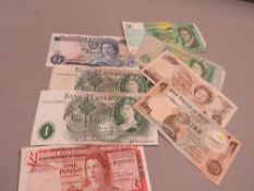 A collection of British and Commonwealth banknotes