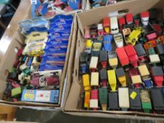 Two trays of model cars to include boxed examples