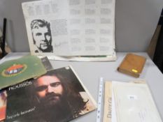 A small quantity of ephemera to include an antique book on free masonry