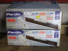 Two boxed Pacific DVD players