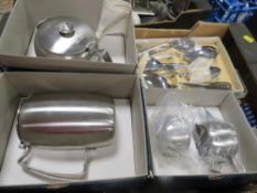 A tray of assorted vintage Old Hall tea ware in original boxes