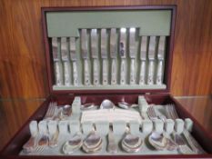 A cased canteen of Arthur Price Kings pattern cutlery (unchecked)