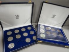 Three silver 1oz Britannia coins 1998, 1999 and 2000, along with a quantity of five pound crowns and